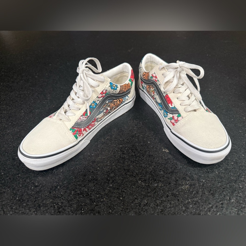 Vans Old Skool ‘Tiger Floral’ – Multi / True White (8) - Picture 5 of 13